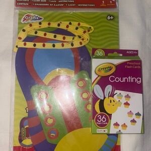 Crayola Colorful Counting and Learn to tie your shoee activity set